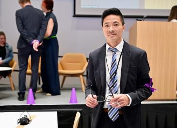 Francis Fung at a break