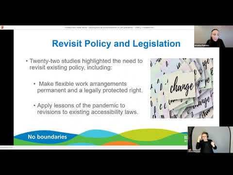 DWC Day 1 Parallel Session 2   Diverse work arrangements and the impact on people with disabilities