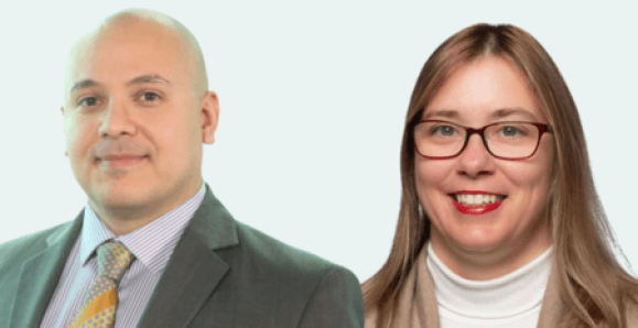 Firat K. Sayin and Tammy Bernasky headshots