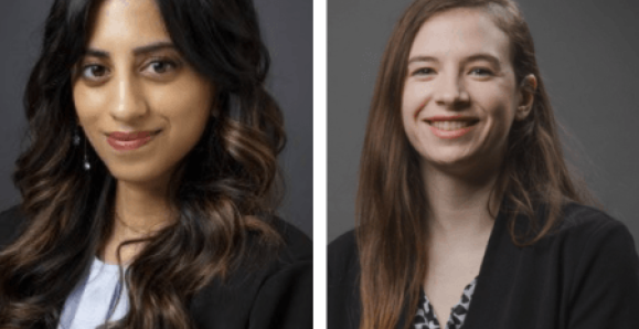 Portrait of Ashvene Sureshkumar and Jillian Scandiffio