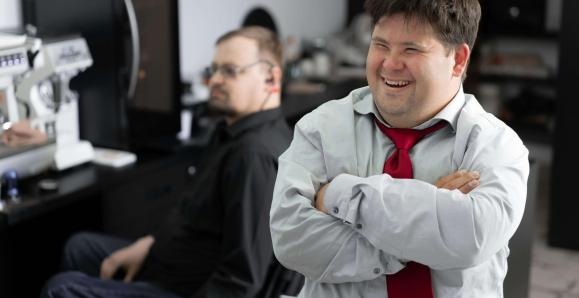 person with a disability in the workplace