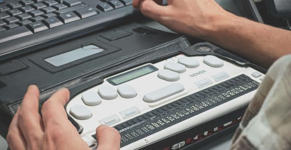 a braille keyboard